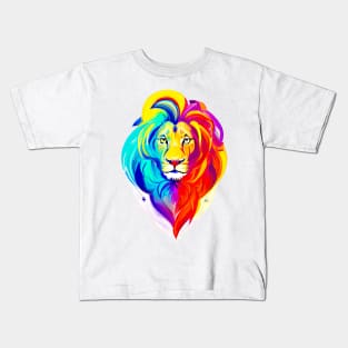 Lion Couleurs 03 Kids T-Shirt